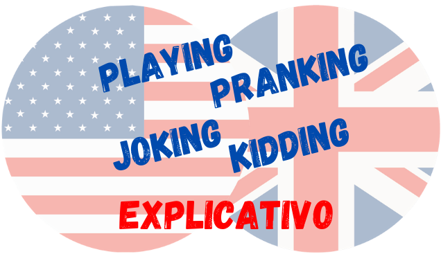 inglês playing kidding joking pranking